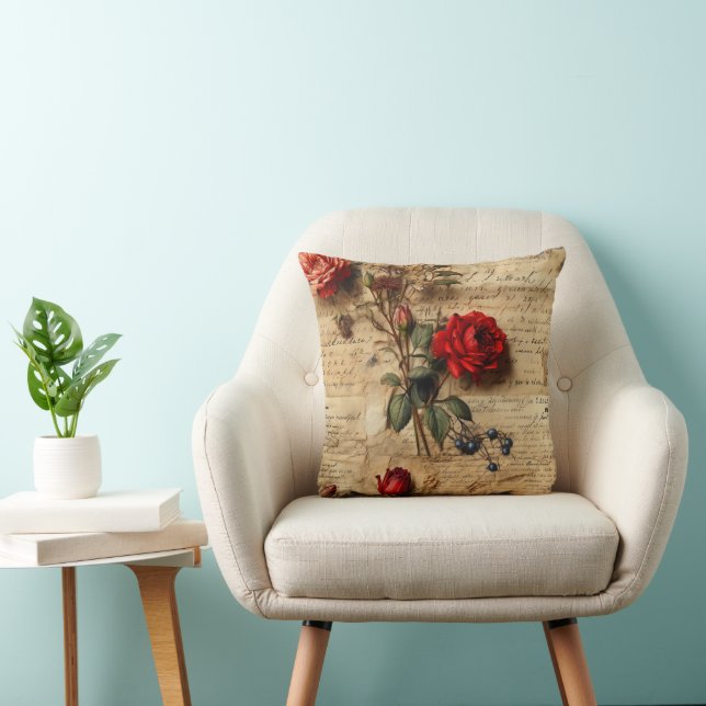 Vintage Rose  Cushion (Chair)