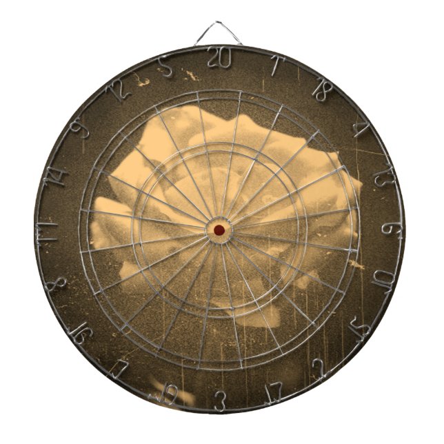 Vintage Rose Dartboard (Front)