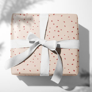 Vintage Rose Dots Wrapping Paper