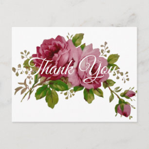 Vintage Rose Elegance Postcard