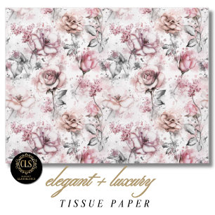 Vintage Rose Ephemera Gift Tissue Paper