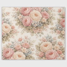 Vintage Rose Floral Pattern | Elegant Pastel 