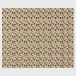 Vintage Rose Floral Pattern - Flower Design Art Wrapping Paper