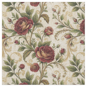 Vintage Rose Floral Print Pattern - Flowers Design Fabric