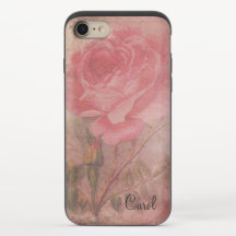 Vintage Rose Flower iPhone 8/7 Slider Case