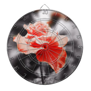 Vintage Rose Flowers Dartboard