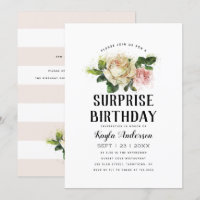 Vintage Rose Garden Surprise Birthday Party