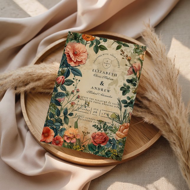 Vintage Rose Garden Wedding Invitation (Creator Uploaded)