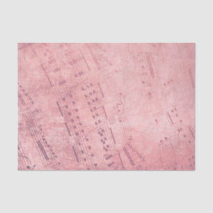 vintage rose gold music sheet