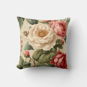Vintage Rose Junk Journal Cushion