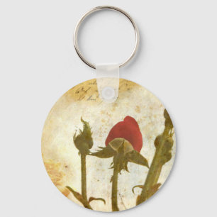 Vintage Rose Key Ring
