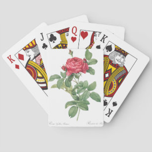 Vintage Rose Ornament Illustration Playing Cards
