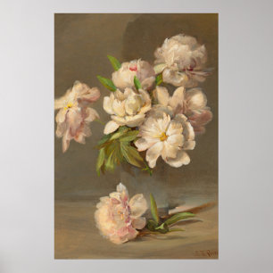 Vintage Rose Painting  Poster