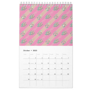 Vintage Rose Pattern - Calendar