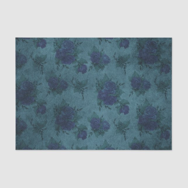 Vintage Rose Pattern Tissue Paper (Front)