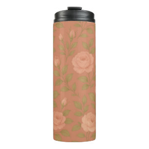 Vintage Rose Thermal Tumbler