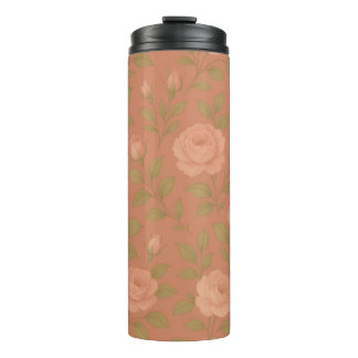 Vintage Rose Thermal Tumbler