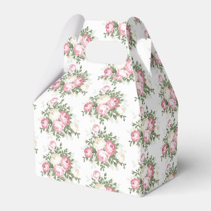 Vintage Rose Wedding Favour Box