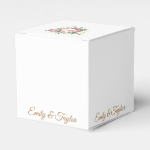 Vintage Rose Wedding Favour Box