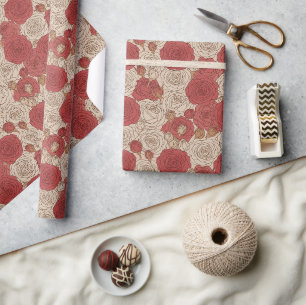 Vintage Rose Wrapping Paper