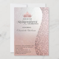 Vintage rosegold luxury damask tiara Quinceañera