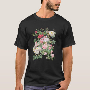 Vintage Rosen Botanical Wild Floral Flower T Shirt