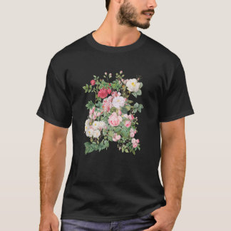 Vintage Rosen Botanical Wild Floral Flower T Shirt
