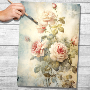 Vintage Roses 3 Decoupage Paper