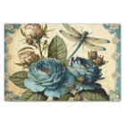 Vintage Roses and Dragonfly Decoupage