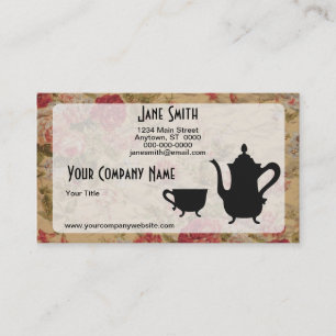 Vintage Roses and Tea Business Card