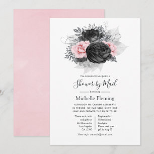 Vintage Roses Baby or Bridal Shower by Mail Invitation