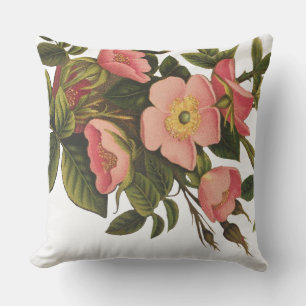 Vintage Roses Beautiful Pink Botanical Outdoor Cushion