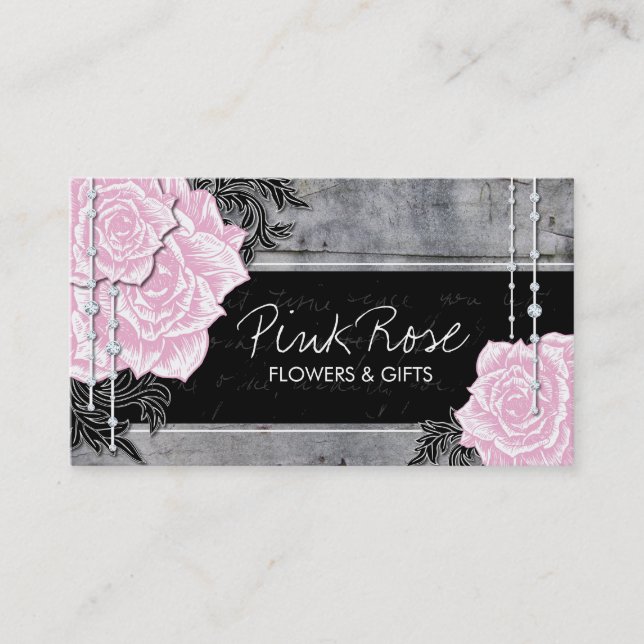 Vintage Roses Business Cards (Front)