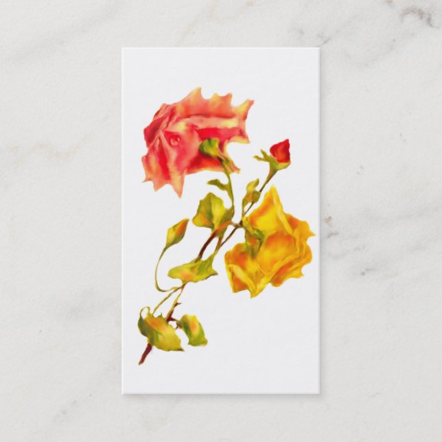 Vintage Roses Business/Profile Cards (Front)