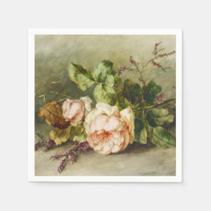 Vintage Roses by Margaretha Roosenboom Napkin