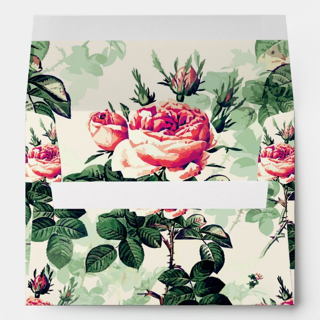 Vintage Roses Envelope (Back (Bottom))