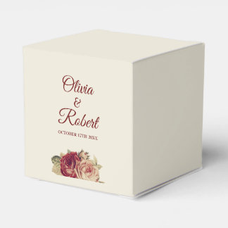 Vintage Roses Favour Box