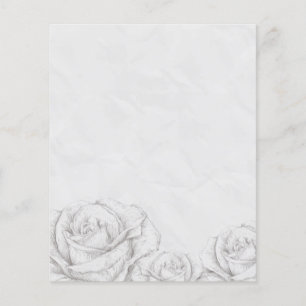 Vintage Roses Floral Grey Decorative Flyer