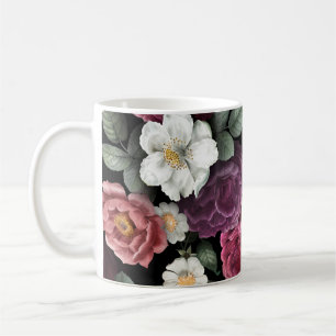Vintage Roses Illustration Art Coffee Mug
