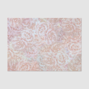Vintage roses in cream  - floral pattern   tissue paper