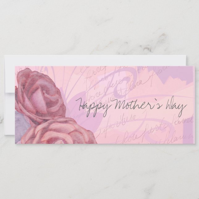 Vintage roses, invitation (Front)