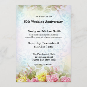 Vintage Roses Invitation