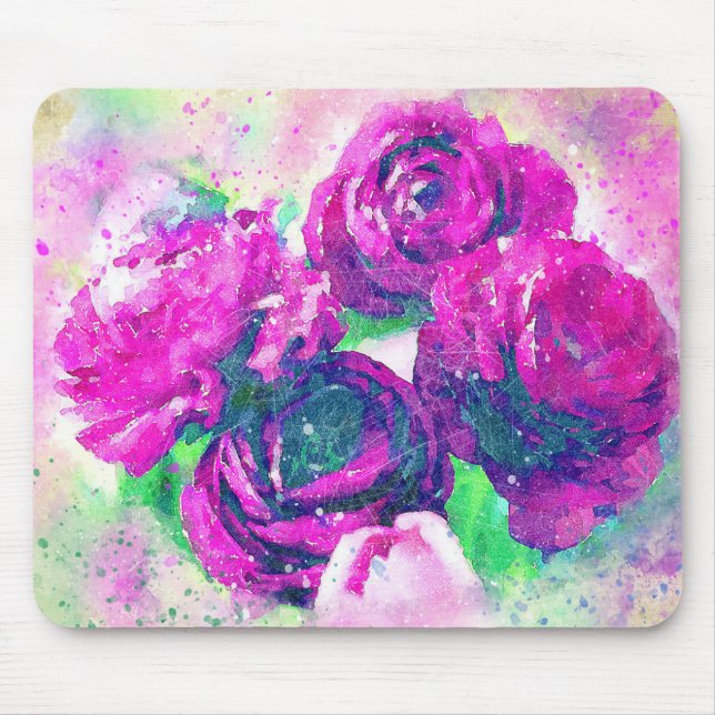 Vintage Roses Mouse Mat (Front)