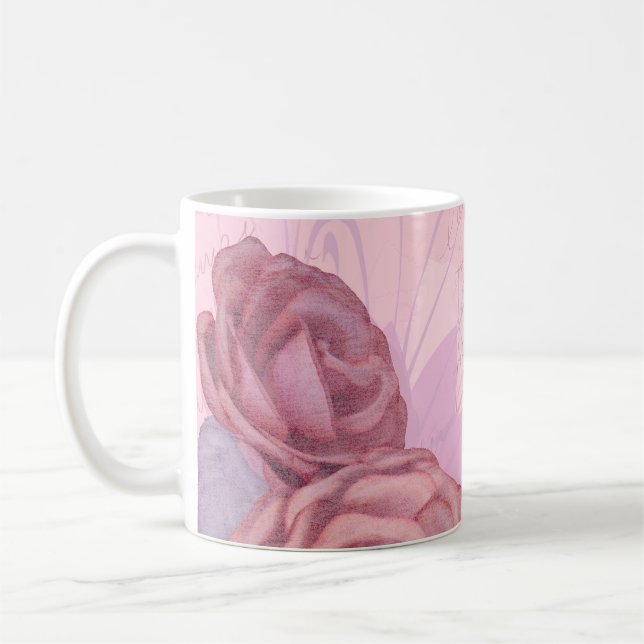 Vintage roses, mug (Left)