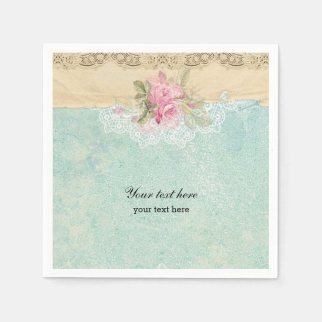 Vintage Roses Napkin (Front)