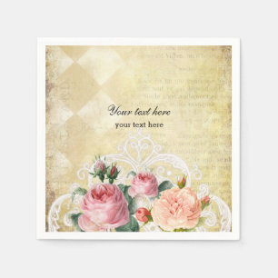 Vintage Roses Napkin