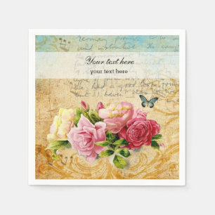 Vintage Roses Napkin
