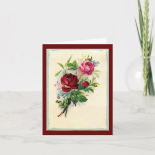 Vintage Roses Note Card