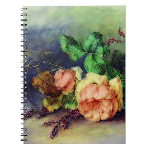 Vintage roses notebook