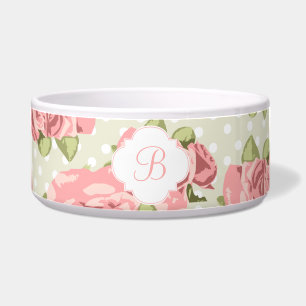 Vintage Roses Pattern Monogram